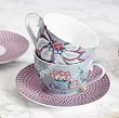Komplet 2 filiżanek ze spodkiem 0,3 L Pip Studio - Flower Festival Light Blue 51.FFLB.004.107