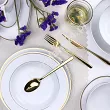 Komplet sztućców 24 cz. na 6 osób PINTINOX - Florence Gold - pudełko 23.26LO.7091.K24