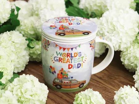 Kubek z zaparzaczem 0,4 L Duo - World's Greatest Dad 15.DAD.KZ