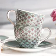 Komplet 2 filiżanek ze spodkiem 0,12 L Pip Studio - Blooming Tales Blue 51.BTB.004.222