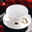 Filiżanka ze spodkiem 0,24 L / 14 cm Porcel - Premium Gold GIFT BOX 10.PRG.FS24