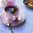 Filiżanka ze spodkiem 0,25 L / 15,7 cm Ćmielów - Sofia LB07 Różowy