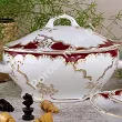Serwis obiadowy na 12 osób (43el) Ćmielów - Rococo 0040 PURPURA