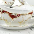 Serwis obiadowy na 12 osób (43el) Ćmielów - Rococo 0040 PURPURA