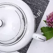 Serwis obiadowy na 6 osób (25el) Bogucice - Luxor Platin 1045