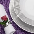 Serwis obiadowy na 12 osób (44 el) Chodzież - Yvonne E520 LINEA PLATYNOWA BW