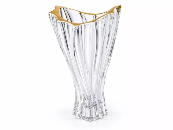 Wazon 32 cm Bohemia - PLANTICA GOLD RIM  4SB.PLAGOR.524592 Wazon 32 cm Bohemia - PLANTICA GOLD RIM  4SB.PLAGOR.524592